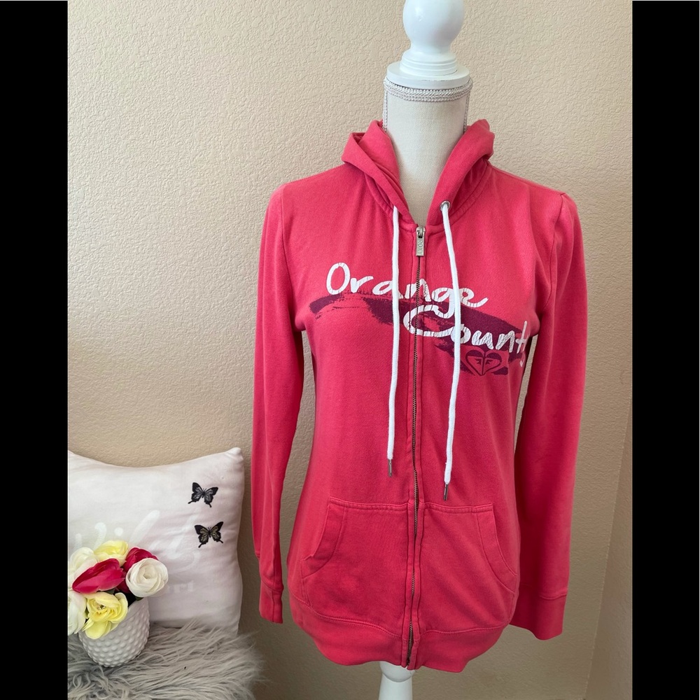 Roxy Orange County zip up sweater small